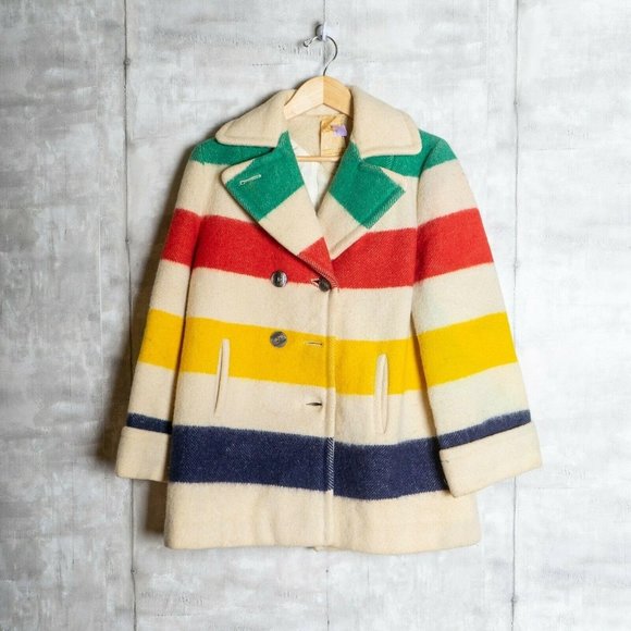 Hudson’s Bay 60s Point Blanket Women Vintage Wool - Picture 1 of 8